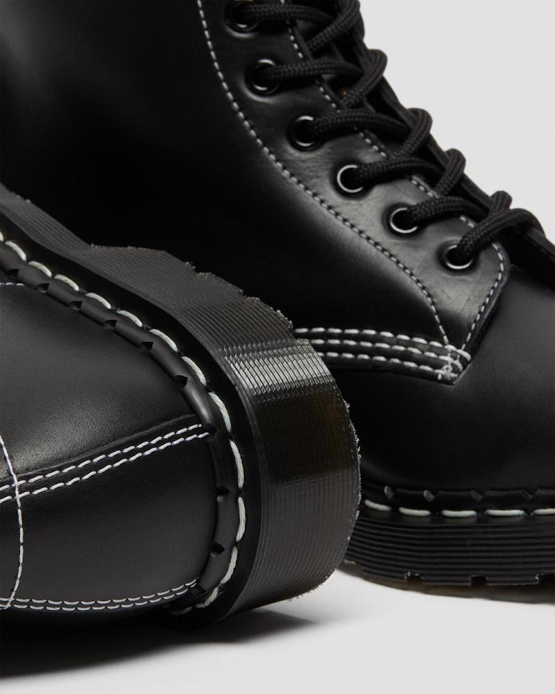 Dr Martens 1460 Pascal Made in England Cavalier Læder Snørestøvler Dame Sort | DK 187ILH